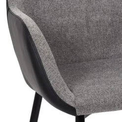 FAUTEUIL MEMPHIS GRIS ET NOIR - Lot De 2 13 FAUTEUIL MEMPHIS GRIS ET NOIR - Lot De 2 -Ameublement De Maison HD0004 fauteuil memphis gris et noir 8