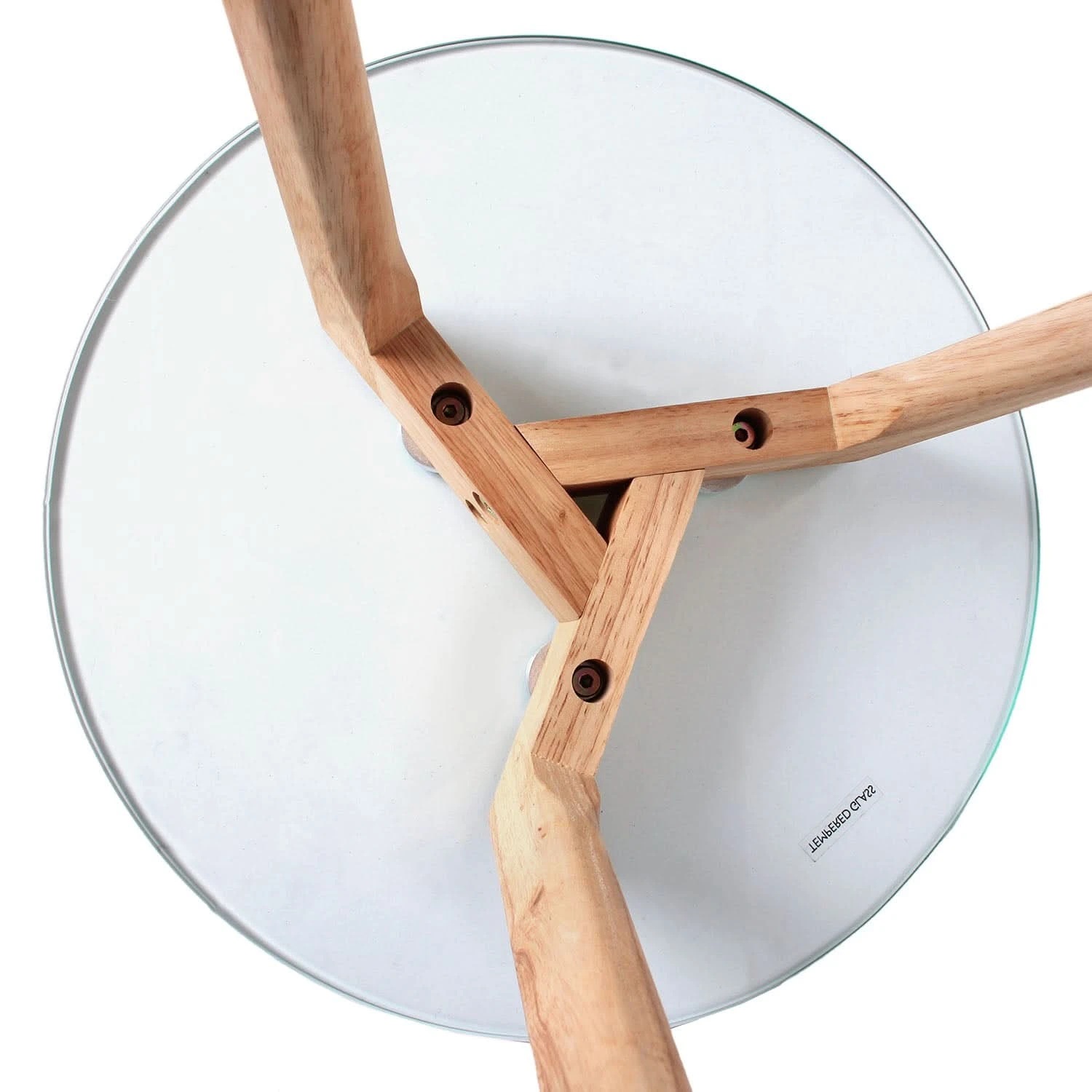 TABLE GIGOGNE EN VERRE TREMPE PLATEAU ROND X2 6 TABLE GIGOGNE EN VERRE TREMPE PLATEAU ROND X2 – Image 4