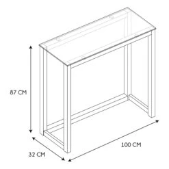 CONSOLE EN VERRE -Ameublement De Maison HD3803 CONSOLE EN VERRE 2