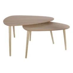 TABLE GIGOGNE BOIS GALET X2 -Ameublement De Maison HD6150 TABLE GIGOGNE BOIS galet X2 5