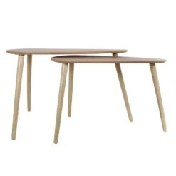 TABLE GIGOGNE BOIS GALET X2 -Ameublement De Maison HD6150 TABLE GIGOGNE BOIS galet X2 6