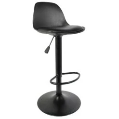 TABOURET DE BAR ISAK NOIR - Lot De 2 -Ameublement De Maison HD6215 TABOURET DE BAR ISAK NOIR 1