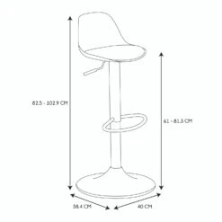 TABOURET DE BAR ISAK GRIS - Lot De 2 16 TABOURET DE BAR ISAK GRIS - Lot De 2 -Ameublement De Maison HD6217 TABOURET DE BAR ISAK GRIS 7