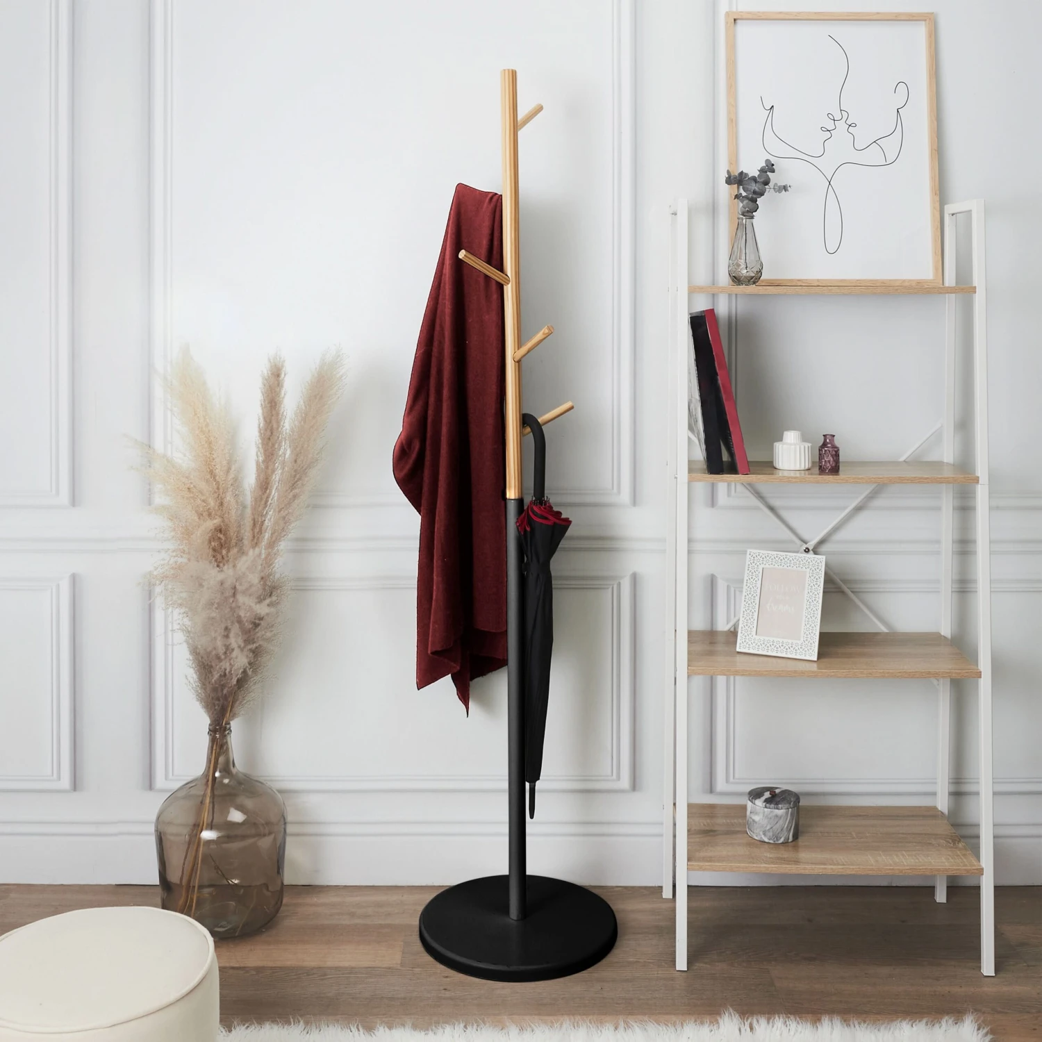 PORTE MANTEAU MIKO NOIR 3 PORTE MANTEAU MIKO NOIR