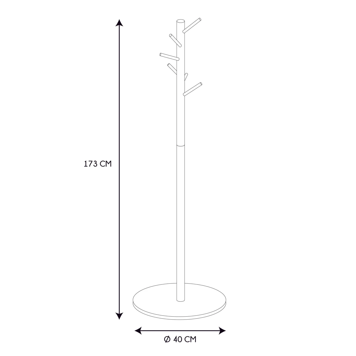 PORTE MANTEAU MIKO NOIR 5 PORTE MANTEAU MIKO NOIR â Image 3