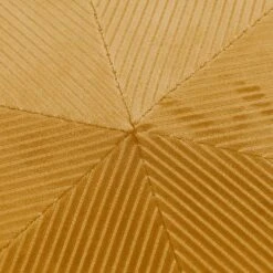 POUF VELOURS COTELE 35CM GIULIA JAUNE MOUTARDE -Ameublement De Maison HD6714 POUF VELOURS COTELE 35CM GIULIA JAUNE MOUTARDE 5