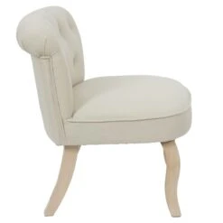 FAUTEUIL ELEONOR BEIGE -Ameublement De Maison HD6789 FAUTEUIL ELEONOR BEIGE 3
