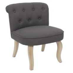 FAUTEUIL ELEONOR GRIS -Ameublement De Maison HD6790 FAUTEUIL ELEONOR GRIS 1