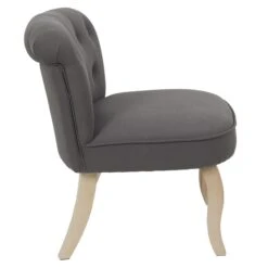 FAUTEUIL ELEONOR GRIS -Ameublement De Maison HD6790 FAUTEUIL ELEONOR GRIS 2