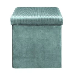 COFFRE POUF PLIABLE VELOURS COTELE GIULIA BLEU 10 COFFRE POUF PLIABLE VELOURS COTELE GIULIA BLEU -Ameublement De Maison HD6811 COFFREPOUFPLIABLEVELOURSCOTELEGIULIABLEU 1