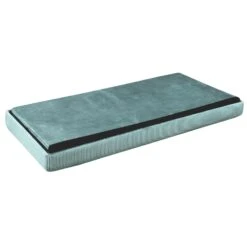 COFFRE BANC PLIABLE VELOURS COTELE GIULIA BLEU -Ameublement De Maison HD6815 COFFREBANCPLIABLEVELOURSCOTELEGIULIABLEU 2