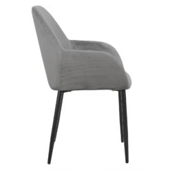 FAUTEUIL GIULIA GRIS FONCE VELOURS COTELE - Lot De 2 13 FAUTEUIL GIULIA GRIS FONCE VELOURS COTELE - Lot De 2 -Ameublement De Maison HD6832 HD6832 FAUTEUILGIULIAGRISFONCEVELOURSCOTELE 3