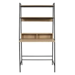 BUREAU ETAGERE ZACK NOIR -Ameublement De Maison HD7113 BUREAU ETAGERE ZACK NOIR 1