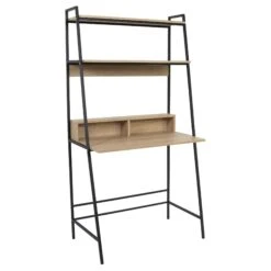 BUREAU ETAGERE ZACK NOIR -Ameublement De Maison HD7113 BUREAU ETAGERE ZACK NOIR 2