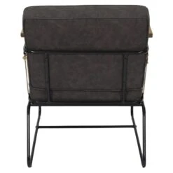 FAUTEUIL BENSON MARRON -Ameublement De Maison HD7163 FAUTEUILBENSONMARRON 1