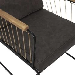 FAUTEUIL BENSON MARRON -Ameublement De Maison HD7163 FAUTEUILBENSONMARRON 2