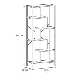 ETAGERE EDISON 80X30X180CM -Ameublement De Maison HD7186 ETAGERE EDISON 80X30X180CM 4