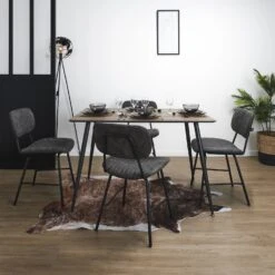 CHAISE TAYLOR GRIS - Lot De 2 17 CHAISE TAYLOR GRIS - Lot De 2 -Ameublement De Maison HD7278 CHAISE TAYLOR GRIS