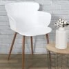 FAUTEUIL LORENS BLANC - Lot De 2 -Ameublement De Maison HD7298 FAUTEUIL LORENS BLANC 1