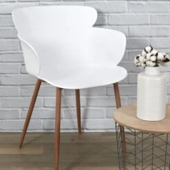 FAUTEUIL LORENS BLANC - Lot De 2