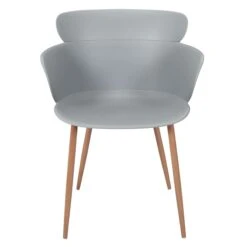 FAUTEUIL LORENS GRIS - Lot De 2 -Ameublement De Maison HD7299 FAUTEUIL LORENS GRIS