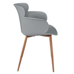 FAUTEUIL LORENS GRIS - Lot De 2 -Ameublement De Maison HD7299 FAUTEUIL LORENS GRIS 3