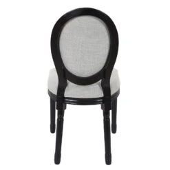 CHAISE ELEONOR NOIR TISSU GRIS - Lot De 2 -Ameublement De Maison HD7325 CHAISE ELEONOR NOIR TISSU GRIS 6