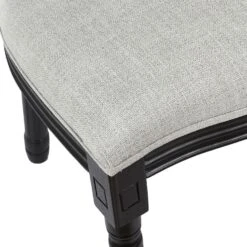 CHAISE ELEONOR NOIR TISSU GRIS - Lot De 2 -Ameublement De Maison HD7325 CHAISE ELEONOR NOIR TISSU GRIS 7