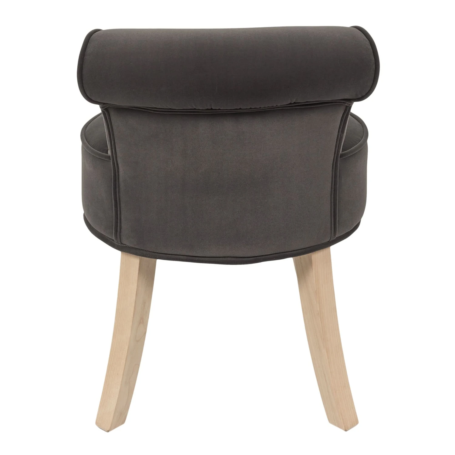 TABOURET ELEONOR VELOURS GRIS 7 TABOURET ELEONOR VELOURS GRIS – Image 5