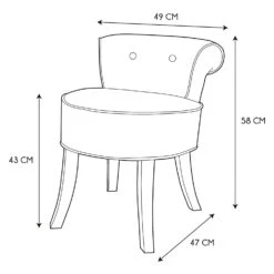 TABOURET ELEONOR VELOURS GRIS 15 TABOURET ELEONOR VELOURS GRIS -Ameublement De Maison HD7327 tabouret eleonor velours gris 7