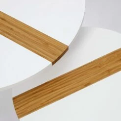 TABLE GIGOGNE BICOLORE RELIEF BLANC X2 -Ameublement De Maison HD7356 TABLE GIGOGNE BICOLORE RELIEF BLANC X2 5