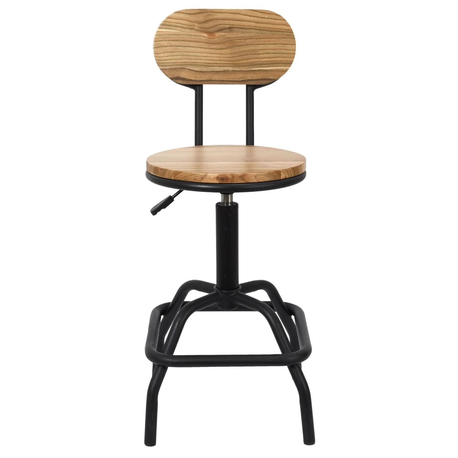 CHAISE DE BAR REGLABLE BOIS BRUT ACE 4 CHAISE DE BAR REGLABLE BOIS BRUT ACE – Image 2