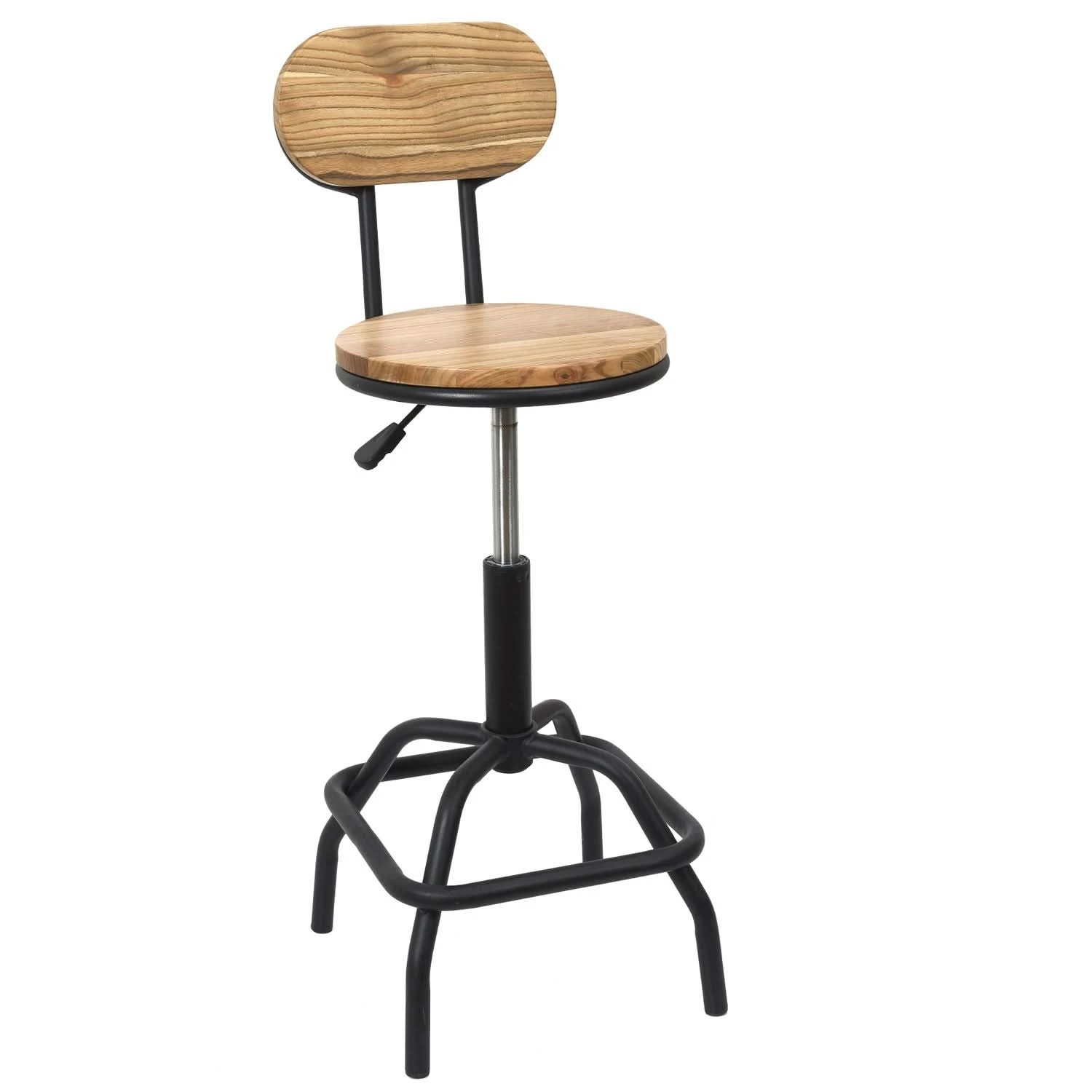 CHAISE DE BAR REGLABLE BOIS BRUT ACE 5 CHAISE DE BAR REGLABLE BOIS BRUT ACE – Image 3