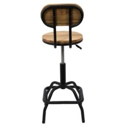 CHAISE DE BAR REGLABLE BOIS BRUT ACE 12 CHAISE DE BAR REGLABLE BOIS BRUT ACE -Ameublement De Maison HD7600 CHAISE DE BAR REGLABLE BOIS BRUT ACE 4