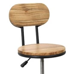 CHAISE DE BAR REGLABLE BOIS BRUT ACE 14 CHAISE DE BAR REGLABLE BOIS BRUT ACE -Ameublement De Maison HD7600 CHAISE DE BAR REGLABLE BOIS BRUT ACE 6