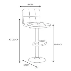 CHAISE DE BAR REGLABLE DOWNTOWN - Lot De 2 -Ameublement De Maison HD7603 chaise de bar reglable downtown 3a3c4986 fe3f 45fb abff 18d7c7ee061f