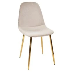 CHAISE PIEDS DORE - Lot De 4 14 CHAISE PIEDS DORE - Lot De 4 -Ameublement De Maison HD7604 CHAISE PIEDS DORE 7