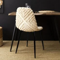 CHAISE MORA PIEDS METAL NOIR - Lot De 4