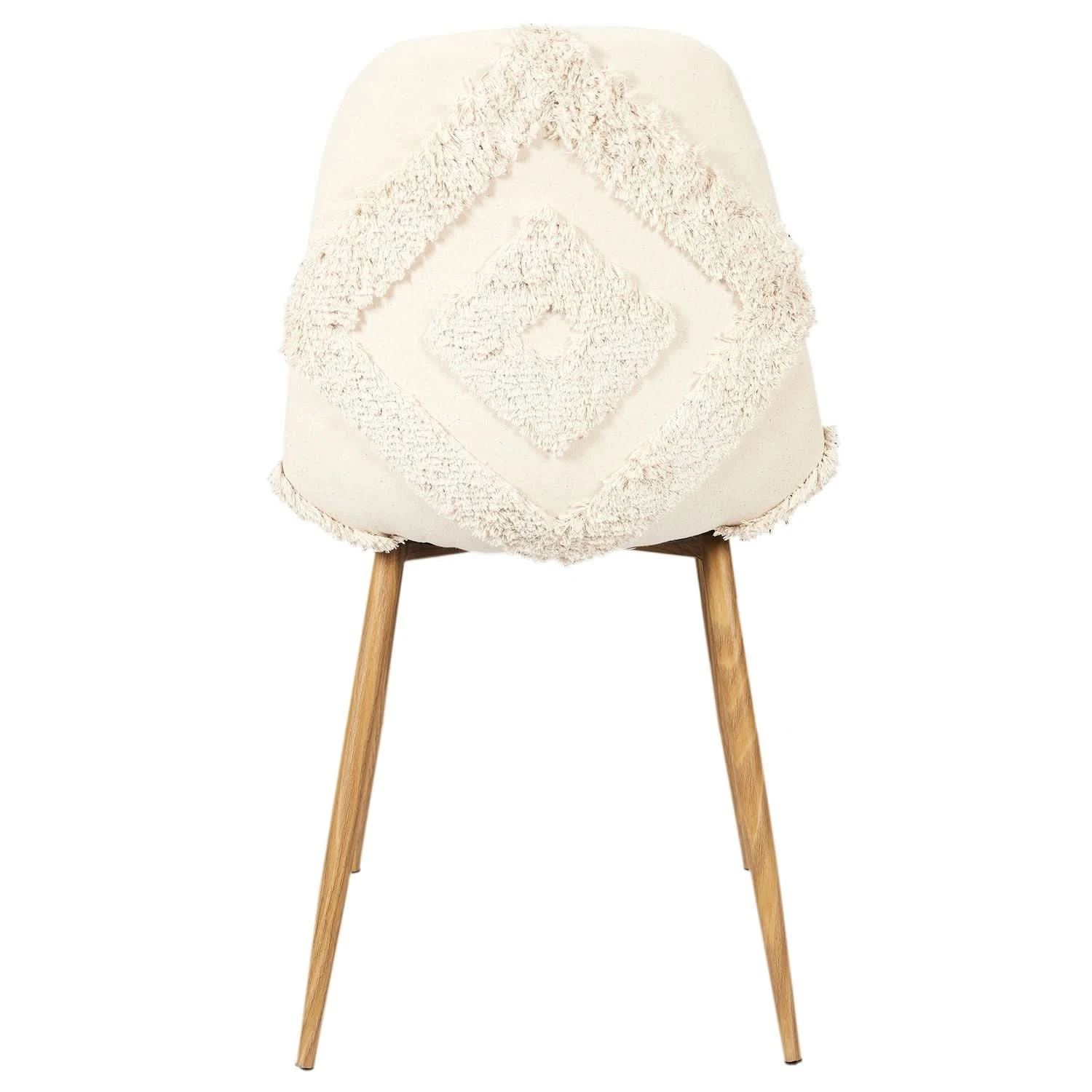 CHAISE FARO PIEDS METAL IMITATION BOIS - Lot De 4 9 CHAISE FARO PIEDS METAL IMITATION BOIS - Lot De 4 â Image 7