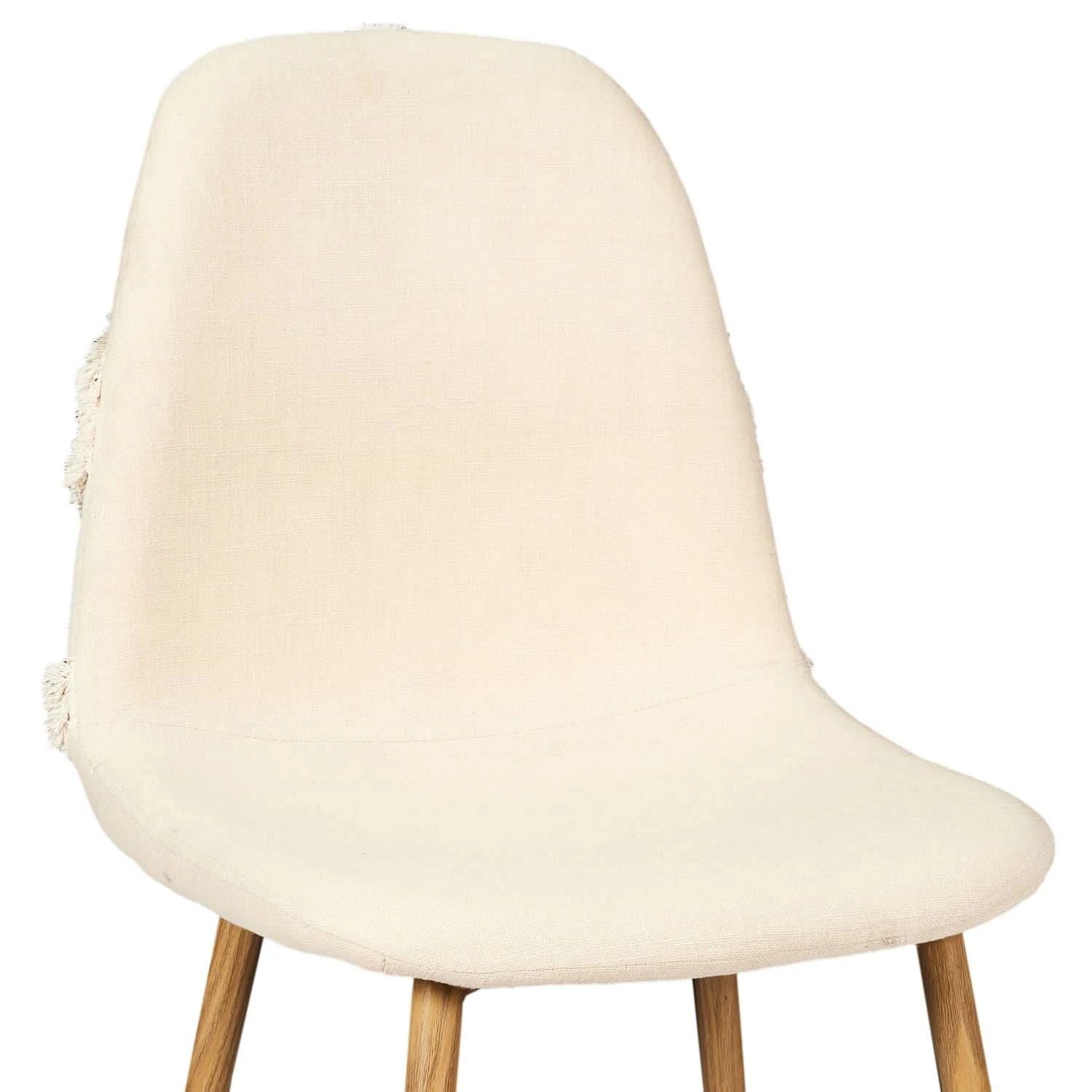 CHAISE FARO PIEDS METAL IMITATION BOIS - Lot De 4 7 CHAISE FARO PIEDS METAL IMITATION BOIS - Lot De 4 â Image 5